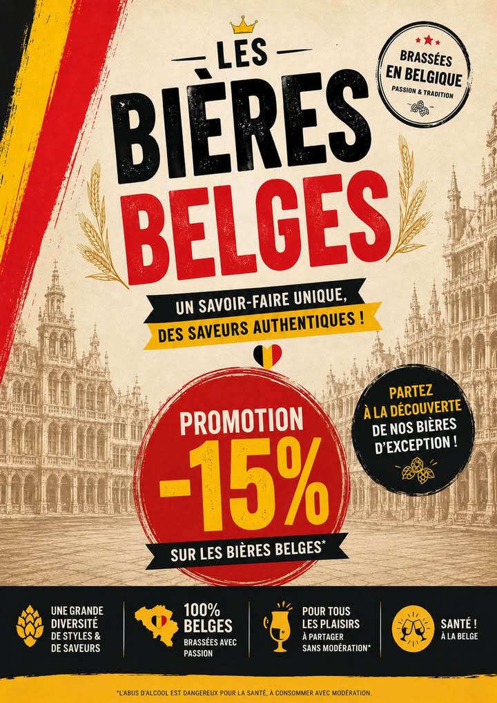 Promotion sur les bieres belges 15 Pour tous les styles 1 1532512145557608 - Pont l'Abbé Quimper Promotion sur les bieres belges 15 Pour tous les styles 1 1532512145557608 - Pont l'Abbé Quimper