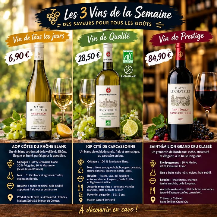 Venez decouvrir les 3 vins de la semaines Magie 1 1580060410802781 - Pont l'Abbé Quimper Venez decouvrir les 3 vins de la semaines Magie 1 1580060410802781 - Pont l'Abbé Quimper